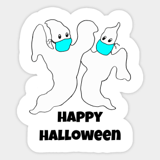 Funny Halloween Ghosts Sticker